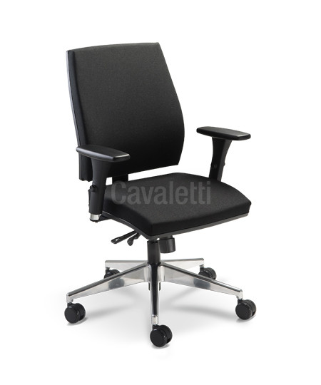 Cavaletti Mais - Poltrona Giratória Alta 37001 Syncron 3D Alumínio