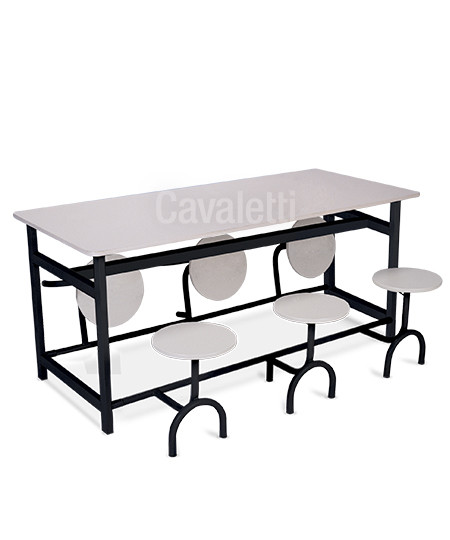 Cavaletti Service - Mesa Refeitório 11301 com bancos